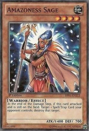 Amazoness Sage (Starfoil) (Starfoil Rare) [BP01-EN212] 1st Edition