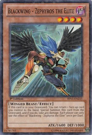 Blackwing - Zephyros the Elite (Starfoil) (Starfoil Rare) [BP01-EN215] Unlimited
