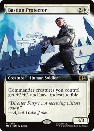 Bastion Protector (Extended Art) (296) [Commander: Marvel Super Heroes] Foil