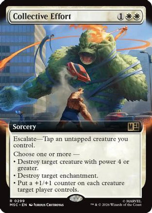 Collective Effort (Extended Art) (299) [Commander: Marvel Super Heroes] Foil
