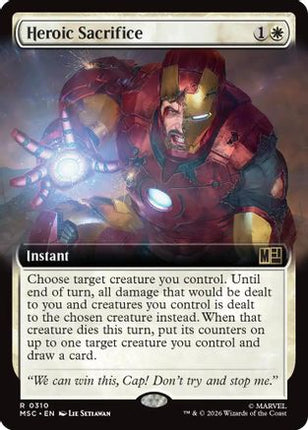 Heroic Sacrifice (Extended Art) (310) [Commander: Marvel Super Heroes]