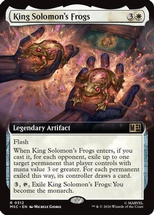 King Solomon's Frogs (Extended Art) (312) [Commander: Marvel Super Heroes] Foil