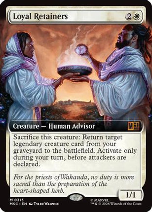 Loyal Retainers (Extended Art) (313) [Commander: Marvel Super Heroes] Foil