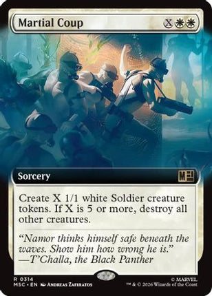 Martial Coup (Extended Art) (314) [Commander: Marvel Super Heroes] Foil