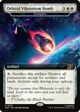 Orbital Vibranium Bomb - Scourglass (Extended Art) (318) [Commander: Marvel Super Heroes] Foil