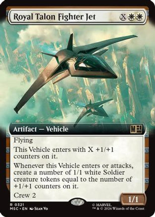 Royal Talon Fighter Jet (Extended Art) (321) [Commander: Marvel Super Heroes] Foil