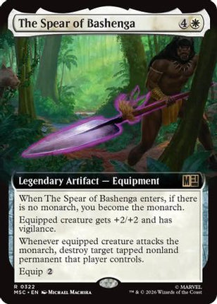 The Spear of Bashenga (Extended Art) (322) [Commander: Marvel Super Heroes] Foil