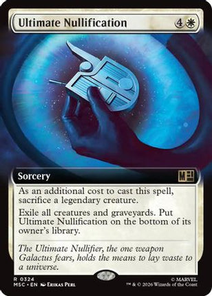 Ultimate Nullification (Extended Art) (324) [Commander: Marvel Super Heroes] Foil