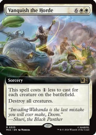 Vanquish the Horde (Extended Art) (325) [Commander: Marvel Super Heroes]