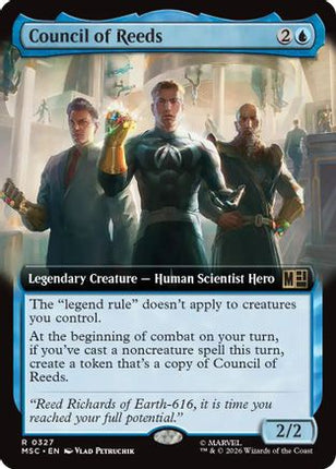 Council of Reeds (Extended Art) (327) [Commander: Marvel Super Heroes]