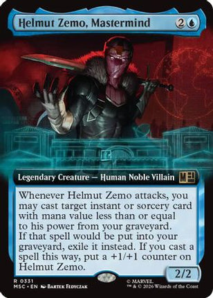 Helmut Zemo, Mastermind (Extended Art) (331) [Commander: Marvel Super Heroes] Foil