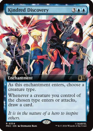 Kindred Discovery (Extended Art) (334) [Commander: Marvel Super Heroes] Foil