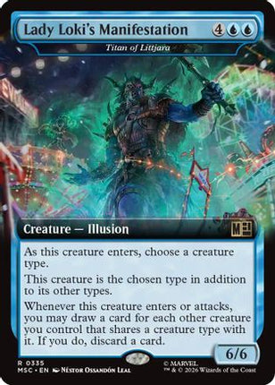 Lady Loki's Manifestation - Titan of Littjara (Extended Art) (335) [Commander: Marvel Super Heroes] Foil