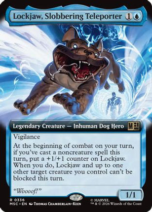 Lockjaw, Slobbering Teleporter (Extended Art) (336) [Commander: Marvel Super Heroes] Foil