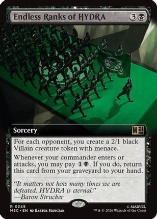 Endless Ranks of HYDRA (Extended Art) (348) [Commander: Marvel Super Heroes]