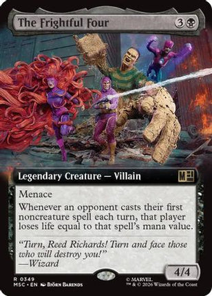 The Frightful Four (Extended Art) (349) [Commander: Marvel Super Heroes] Foil