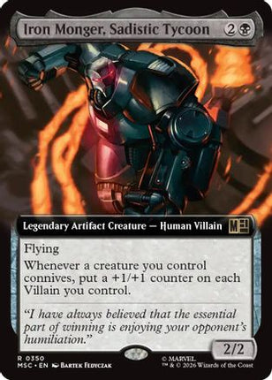 Iron Monger, Sadistic Tycoon (Extended Art) (350) [Commander: Marvel Super Heroes]