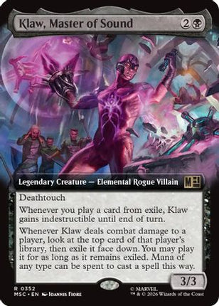 Klaw, Master of Sound (Extended Art) (352) [Commander: Marvel Super Heroes]