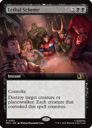 Lethal Scheme (Extended Art) (353) [Commander: Marvel Super Heroes] Foil