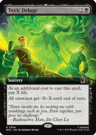 Toxic Deluge (Borderless) (354) [Commander: Marvel Super Heroes]
