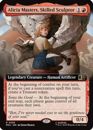 Alicia Masters, Skilled Sculptor (Extended Art) (356) [Commander: Marvel Super Heroes] Foil