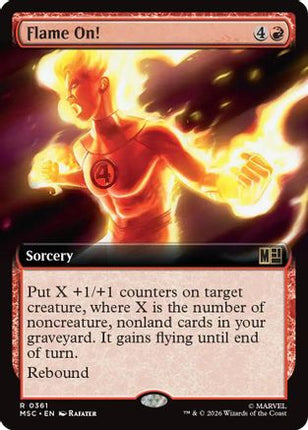 Flame On! (Extended Art) (361) [Commander: Marvel Super Heroes]