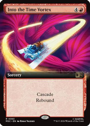 Into the Time Vortex (Extended Art) (363) [Commander: Marvel Super Heroes] Foil