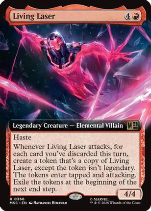 Living Laser (Extended Art) (366) [Commander: Marvel Super Heroes]