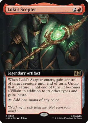 Loki's Scepter (Extended Art) (367) [Commander: Marvel Super Heroes]