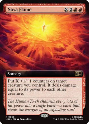 Nova Flame (Extended Art) (368) [Commander: Marvel Super Heroes] Foil
