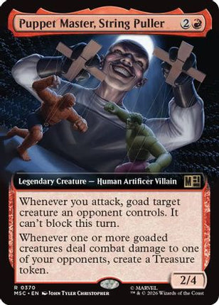 Puppet Master, String Puller (Extended Art) (370) [Commander: Marvel Super Heroes] Foil
