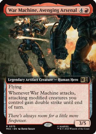 War Machine, Avenging Arsenal (Extended Art) (375) [Commander: Marvel Super Heroes] Foil
