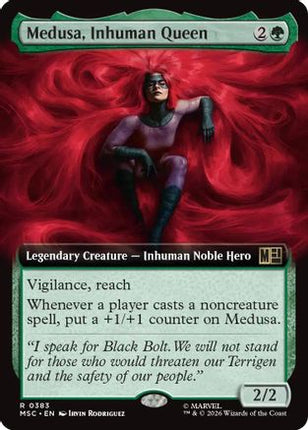 Medusa, Inhuman Queen (Extended Art) (383) [Commander: Marvel Super Heroes] Foil