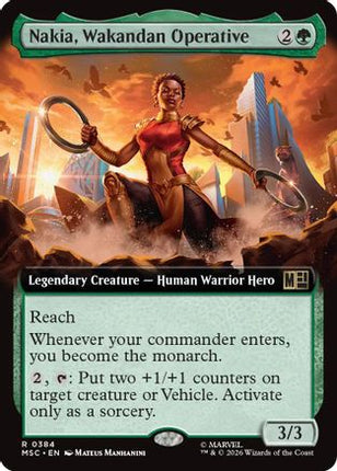 Nakia, Wakandan Operative (Extended Art) (384) [Commander: Marvel Super Heroes] Foil