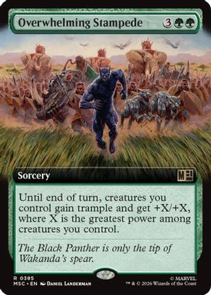 Overwhelming Stampede (Extended Art) (385) [Commander: Marvel Super Heroes]