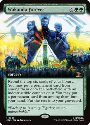 Wakanda Forever! (Extended Art) (388) [Commander: Marvel Super Heroes] Foil