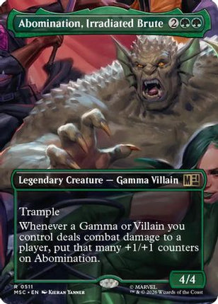 Abomination, Irradiated Brute (Borderless) (511) [Commander: Marvel Super Heroes]