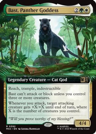 Bast, Panther Goddess (Extended Art) (392) [Commander: Marvel Super Heroes] Foil