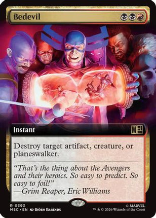 Bedevil (Extended Art) (393) [Commander: Marvel Super Heroes] Foil