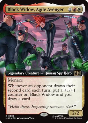 Black Widow, Agile Avenger (Extended Art) (395) [Commander: Marvel Super Heroes]