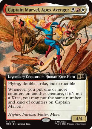 Captain Marvel, Apex Avenger (Extended Art) (396) [Commander: Marvel Super Heroes] Foil