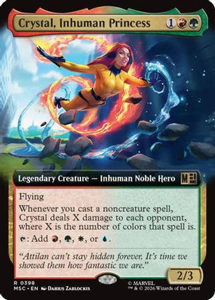 Crystal, Inhuman Princess (Extended Art) (398) [Commander: Marvel Super Heroes] Foil