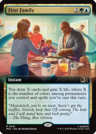 First Family (Extended Art) (401) [Commander: Marvel Super Heroes]