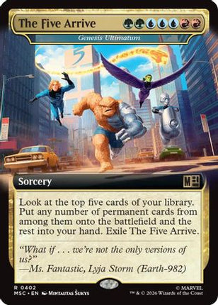 The Five Arrive - Genesis Ultimatum (Extended Art) (402) [Commander: Marvel Super Heroes] Foil