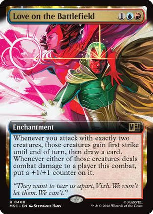 Love on the Battlefield (Extended Art) (408) [Commander: Marvel Super Heroes] Foil