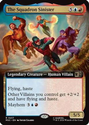 The Squadron Sinister (Extended Art) (417) [Commander: Marvel Super Heroes] Foil
