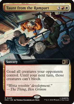 Taunt from the Rampart (Extended Art) (420) [Commander: Marvel Super Heroes]