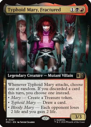 Typhoid Mary, Fractured (Extended Art) (421) [Commander: Marvel Super Heroes]