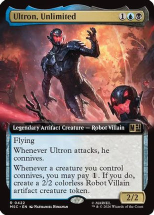 Ultron, Unlimited (Extended Art) (422) [Commander: Marvel Super Heroes] Foil