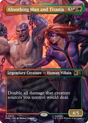 Absorbing Man and Titania (Borderless) (510) [Commander: Marvel Super Heroes]